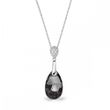 925 Sterling Silver Pendant with Chain with Silver Night Crystal of Swarovski (N610616SN)