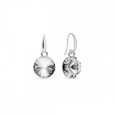 925 Sterling Silver Earrings with Crystals of Swarovski (KW112212C), Crystal, Swarovski