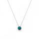 Кулон с цепочкой с серебра 925 пробы с Изумрудом Swarovski (NR1122SS29EM)
