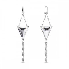 925 Sterling Silver Earrings with Crystals of Swarovski (KW327118C), Crystal, Swarovski