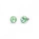 Серьги гвоздики с серебра 925 пробы с Оливинами Swarovski (K1122SS39CH)