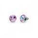 Серьги гвоздики с серебра 925 пробы с Светлыми Аметистами Swarovski (K1122SS47VL)