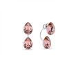 Сережки зі срібла 925 проби з Вінтаж Шпінель Swarovski (KF432010VR)