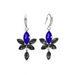 925 Sterling Silver Earrings with Crystals of Swarovski (KWCD4228MJBSN)
