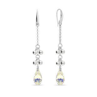 Серьги из серебра 925 пробы с Опалами Swarovski (KWROLO6010AB), Опал, Swarovski