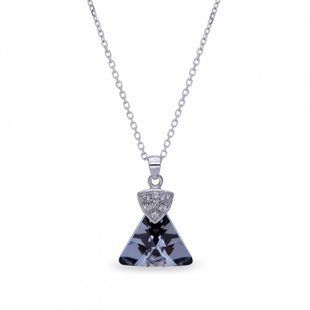 Кулон з ланцюжком з срібла 925 проби з Олександритом Swarovski (N6628SN), Олександрит, Swarovski