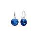 925 Sterling Silver Earrings with Sapphire Crystals of Swarovski (KW112212SA)