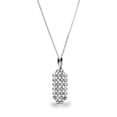 925 Sterling Silver Pendant with Chain with Crystal Crystal of Swarovski (N1MESH2C), Crystal, Swarovski