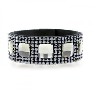 Браслет з алькантари з Діамантовими Олександритами Swarovski (B8MESH2493CZJBD), Олександрит, Онікс, Swarovski