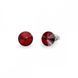 925 Sterling Silver Studs with Siam Crystals of Swarovski (K1122SS39SI)