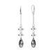 Сережки з срібла 925 проби з Олександритами Swarovski (KWROLO6010SN)