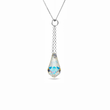 925 Sterling Silver Pendant with Chain with Aurora Borealis Crystal of Swarovski (NROLO600015AB)