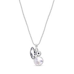 925 Sterling Silver Pendant with Chain with Crystals of Swarovski (N2201MIX1CC), Crystal