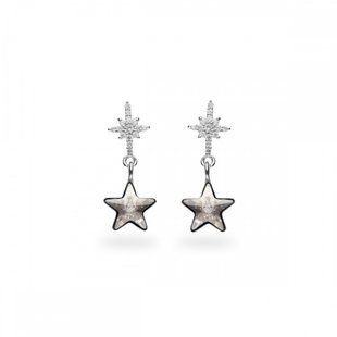 Сережки зі срібла 925 проби з Фіанітами Swarovski (KC474510S), Фіаніт, Swarovski