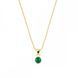 Кулон с цепочкой с серебра 925 пробы с Изумрудом Swarovski (NG1122SS29EM)