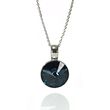 925 Sterling Silver Pendant with Chain with Montana Sapphire of Swarovski (N112212M)