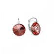925 Sterling Silver Earrings with Antique Pink Crystals of Swarovski (K112212AP)