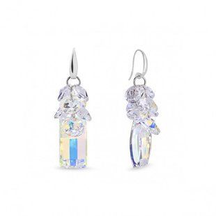 Серьги с серебра 925 пробы с Опалами Swarovski (KWP6696AB), Опал, Swarovski