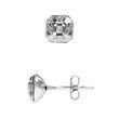 Серьги гвоздики из серебра 925 пробы с Фианитами Swarovski (K44806C)