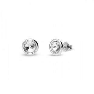Сережки гвоздики зі срібла 925 проби з Фіанітами Swarovski (KR1122SS29C), Фіаніт, Swarovski