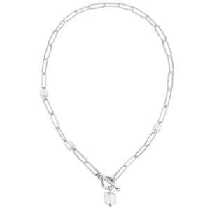 Кулон з ланцюжком з срібла 925 проби з Фіанітами Swarovski (ND5601C), Фіаніт, Swarovski
