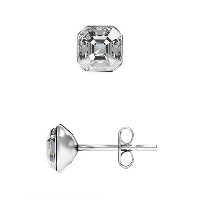 Срібні сережки-гвоздики. Фіаніт Swarovski. Артикул 21964-C, Фіаніт, Swarovski
