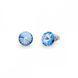 Серьги гвоздики с серебра 925 пробы с Светлыми Сапфирами Swarovski (K1122SS39LS)