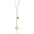 925 Sterling Silver Necklace with Pearls of Swarovski (NKG581012CR)