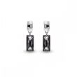 925 Sterling Silver Earrings with Silver Night Crystals of Swarovski (KCN646513SN)