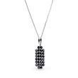 925 Sterling Silver Pendant with Chain with Jet Crystal of Swarovski (N1MESH2J), Jet, Swarovski