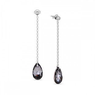 Сережки з срібла 925 проби з Олександритами Swarovski (KCROLO610616SN), Олександрит, Swarovski