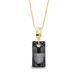 Кулон з ланцюжком з срібла 925 проби з Олександритами Swarovski (NCNG669620SN)