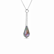 925 Sterling Silver Pendant with Chain with Paradise Shine Crystal of Swarovski (NROLO600015PS)