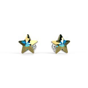 Сережки гвоздики зі срібла 925 проби з Опалами Swarovski (K474510AB), Опал, Swarovski
