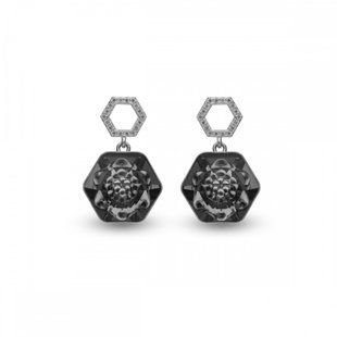 Сережки зі срібла 925 проби з Олександритами Swarovski (KC468114SN), Олександрит, Swarovski