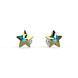 925 Sterling Silver Studs with Aurora Borealis Crystals of Swarovski (K474510AB)