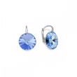 925 Sterling Silver Earrings with Light Sapphire Crystals of Swarovski (K112212LS)