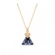 925 Sterling Silver Pendant with Chain with Silver Night Crystal of Swarovski (NG6628SN)