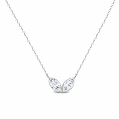 925 Sterling Silver Pendant with Chain with Crystals of Swarovski (NP422810C), Crystal, Swarovski