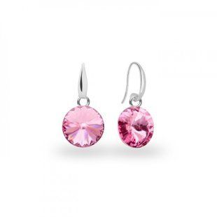Сережки зі срібла 925 проби з Світла Шпінель Swarovski (KW112212LR), Шпінель, Swarovski