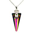 925 Sterling Silver Pendant with Chain with Vitrail Medium of Swarovski (N6480VM)