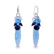 925 Sterling Silver Earrings with Aquamarine Crystals of Swarovski (KWP6470AQ)