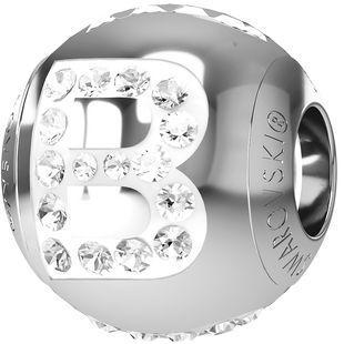Шарм для браслета. Фіаніт Swarovski. Артикул 82201B-C, Фіаніт, Swarovski