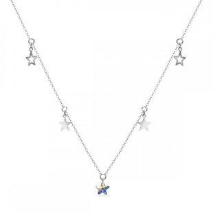 Кольє з срібла 925 проби з Опалом Swarovski (NROLO28165AB), Опал, Swarovski