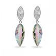 Сережки зі срібла 925 проби з Райськими Султанітами Swarovski (KCD654020PS)