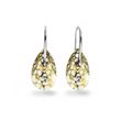 925 Sterling Silver Earrings with Gold Patina Crystals of Swarovski (KW610622GP)