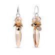925 Sterling Silver Earrings with Golden Shadow Crystals of Swarovski (KWP6470GS)