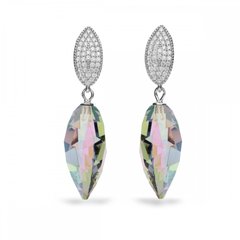 925 Sterling Silver Earrings with Paradise Shine Crystals of Swarovski (KCD654020PS), Paradise Shine, Crystal, Swarovski