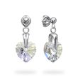 925 Sterling Silver Earrings with Aurora Borealis Crystals of Swarovski (KS622810AB)