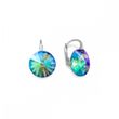 925 Sterling Silver Earrings with Paradise Shine Crystals of Swarovski (K112212PS)